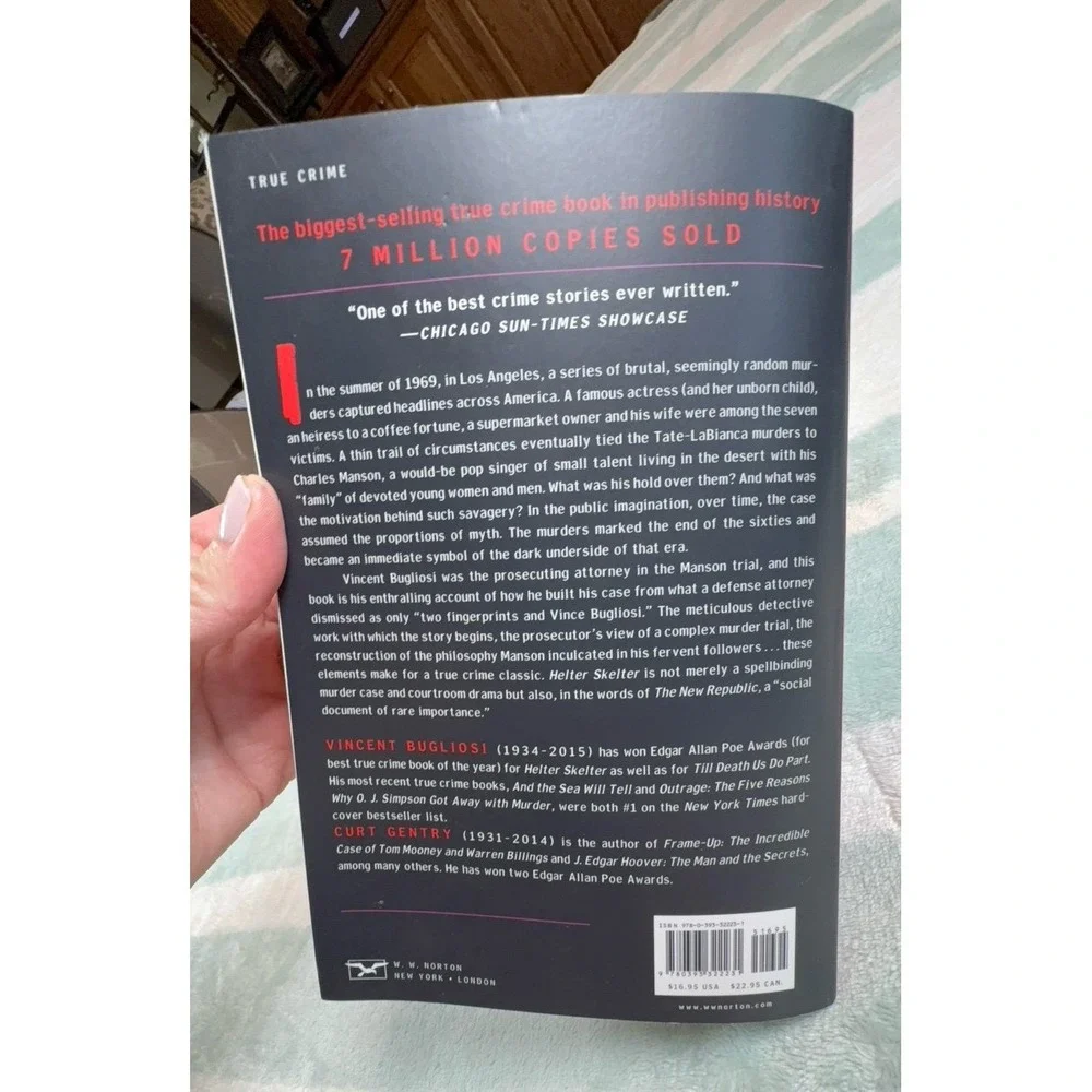 Helter Skelter The True Story of The Manson Murders paperback book.  EUC.